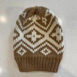 Old Navy Beige & Cream Winter Knit Cap
